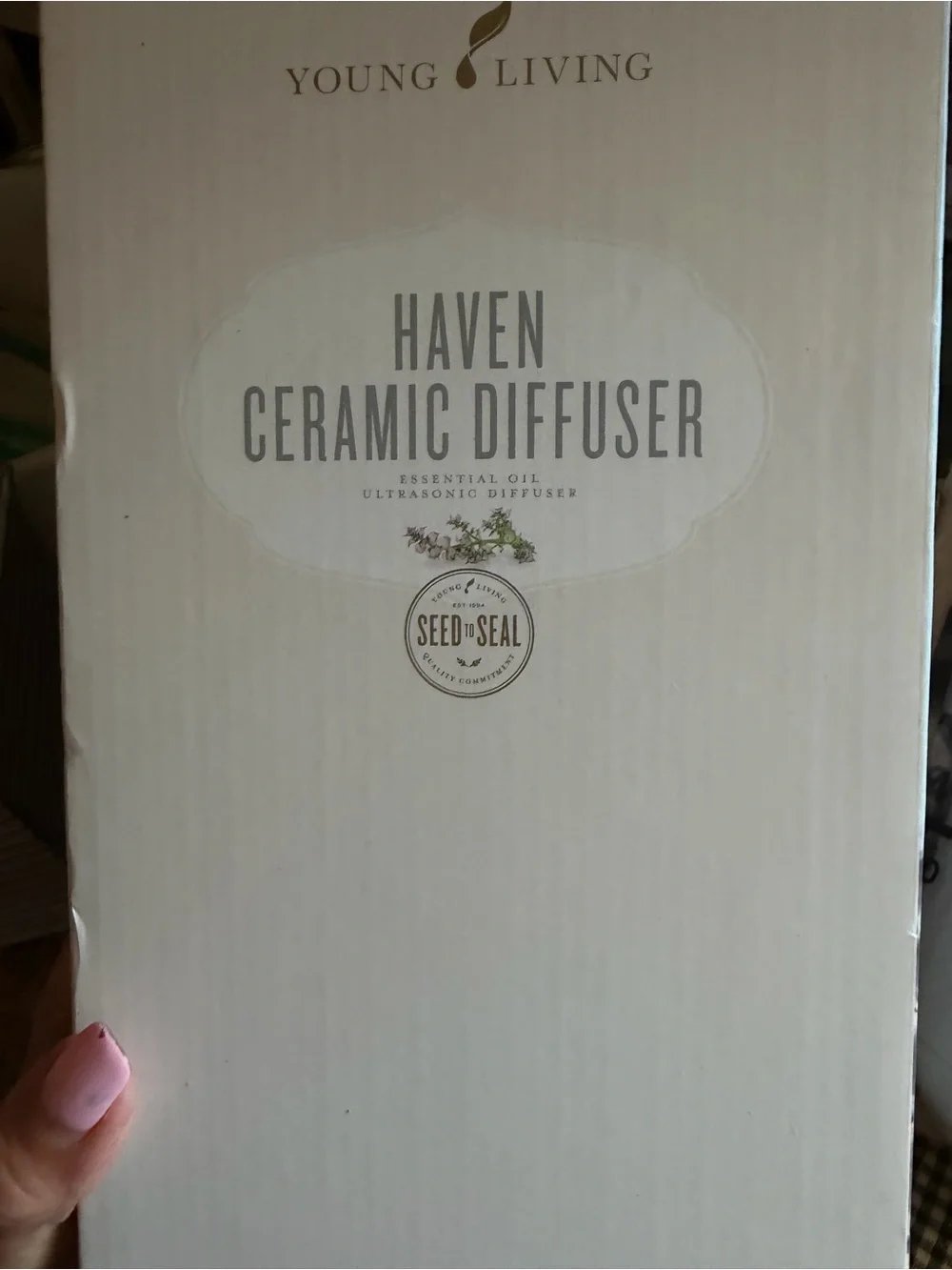 Young Living White Textured Ultrasonic Diffuser